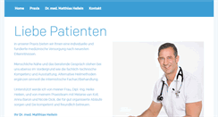 Desktop Screenshot of drheilein.de